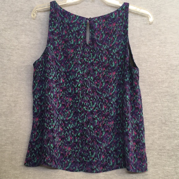 I ❤️ RONSON Cool Spring/Summer Abstract Design Fully Lined Ruffle Fly-Away Top - Picture 2 of 16